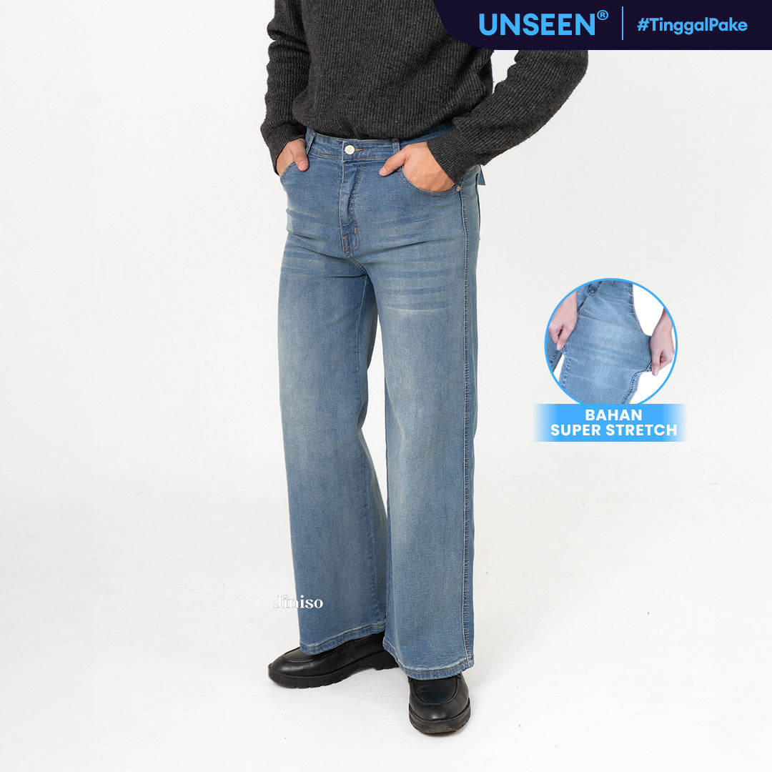 JINISO - Straight Jeans Loose Stretch Pria 831