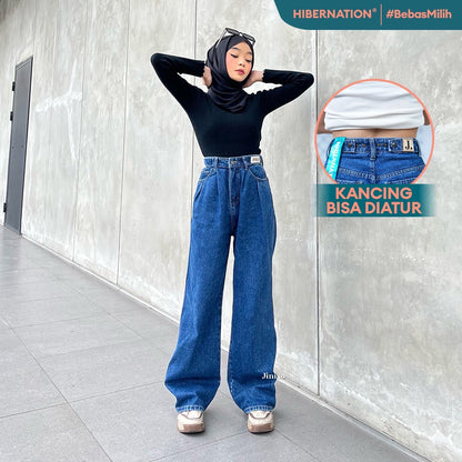 JINISO - Highwaist Adjustable Super Baggy Jeans 882 HIBERNATION