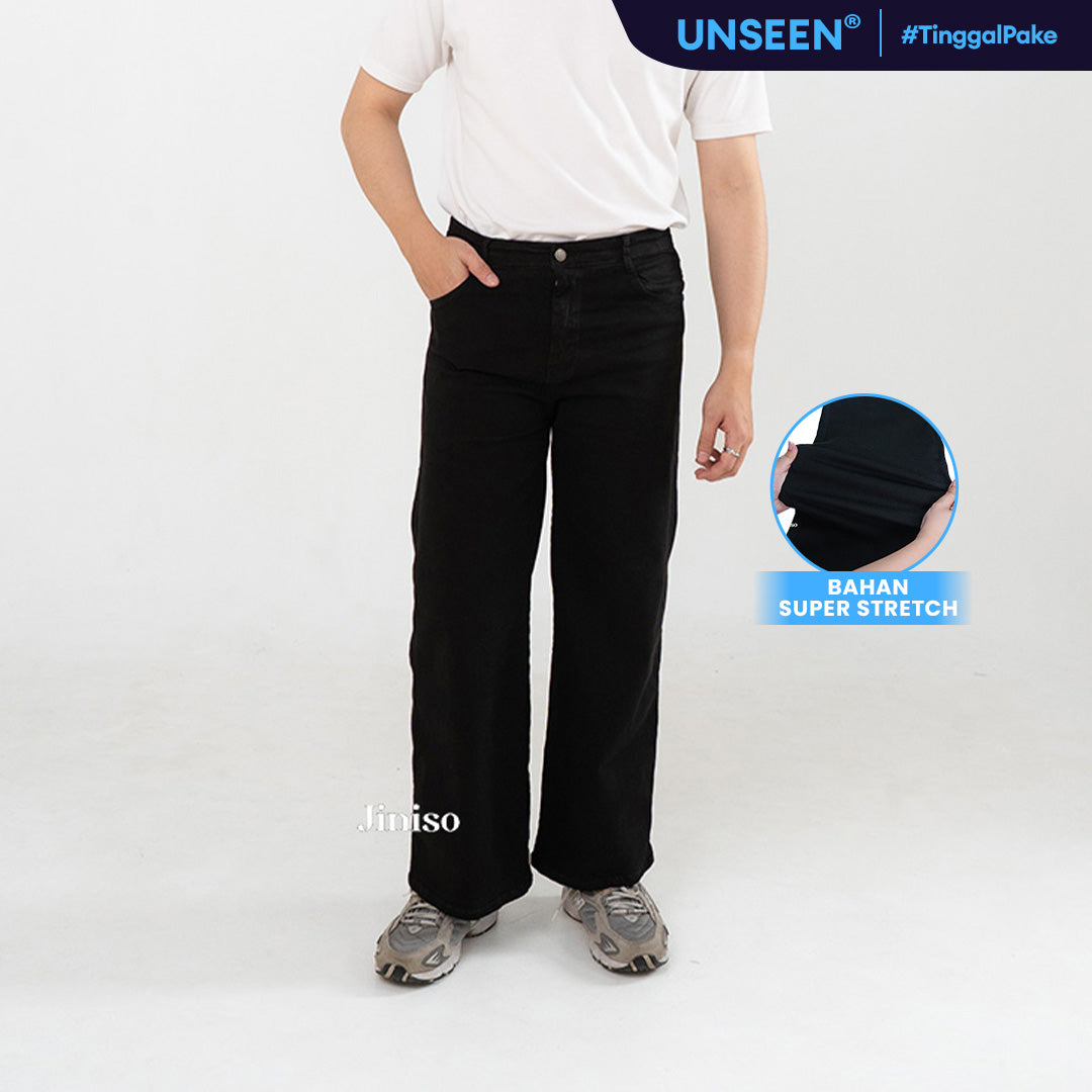 JINISO - Straight Jeans Loose Stretch Pria 836
