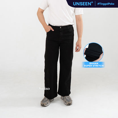 JINISO - Straight Jeans Loose Stretch Pria 836