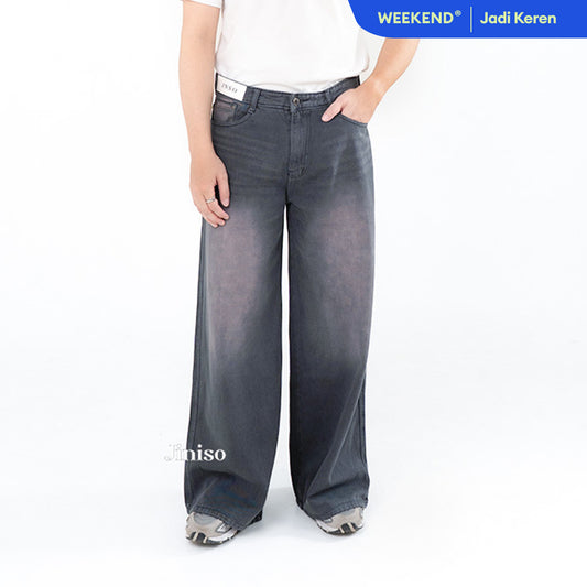 JINISO Oversize Baggy Loose Jeans Pria 752