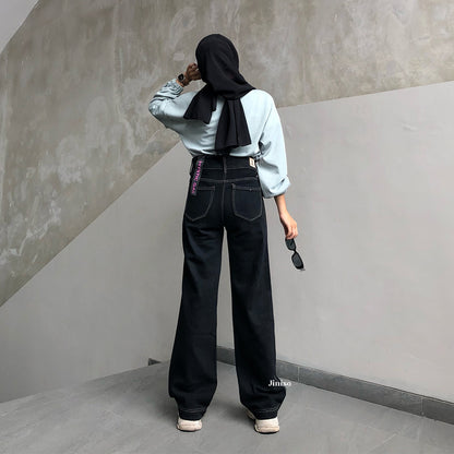 JINISO MYSTIC GAL 514 Highwaist Baggy Ripped Jeans