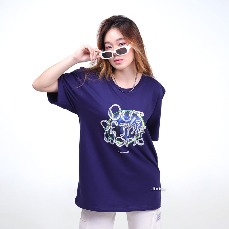 JINISO T-Shirt Out of This World Oversize Tee | Kaos