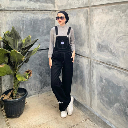 JINISO - Jumpsuit 601 Overall Celana Jeans Panjang