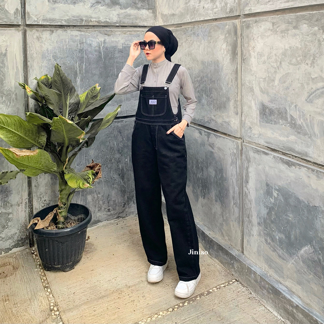 JINISO - Jumpsuit 601 Overall Celana Jeans Panjang