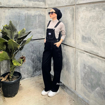 JINISO - Jumpsuit 601 Overall Celana Jeans Panjang