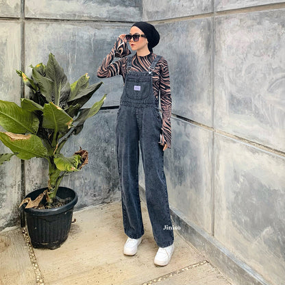 JINISO - Jumpsuit 602 Overall Celana Jeans Panjang