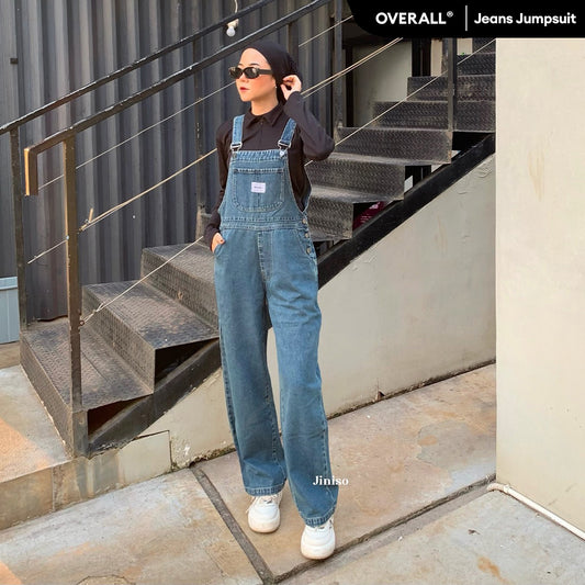 JINISO - Jumpsuit 603 Overall Celana Jeans Panjang