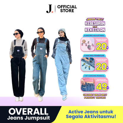 JINISO - Jumpsuit 600 Overall Celana Jeans Panjang