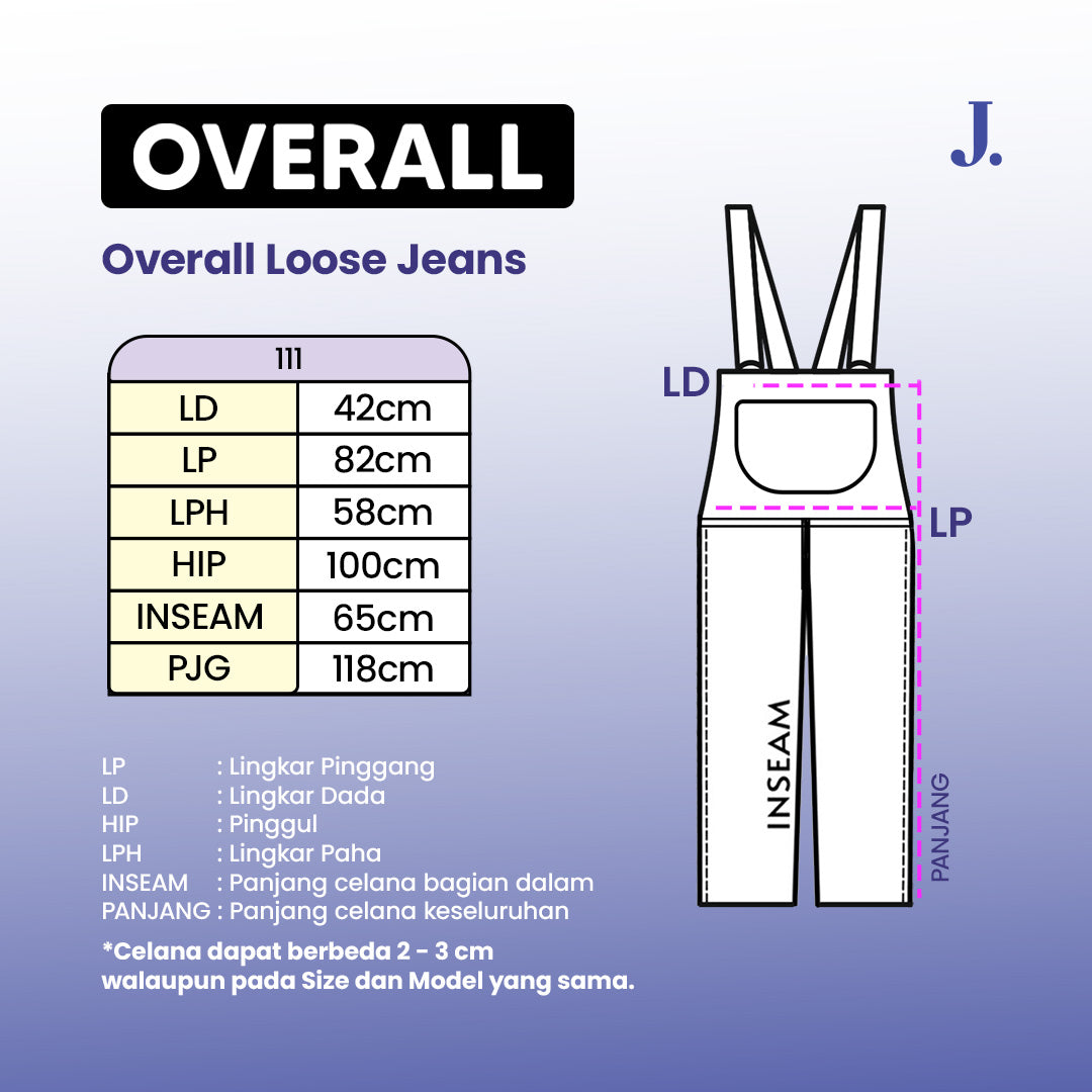 JINISO - Jumpsuit 111 Overall Loose Jeans