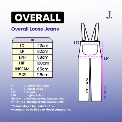JINISO - Jumpsuit 111 Overall Loose Jeans