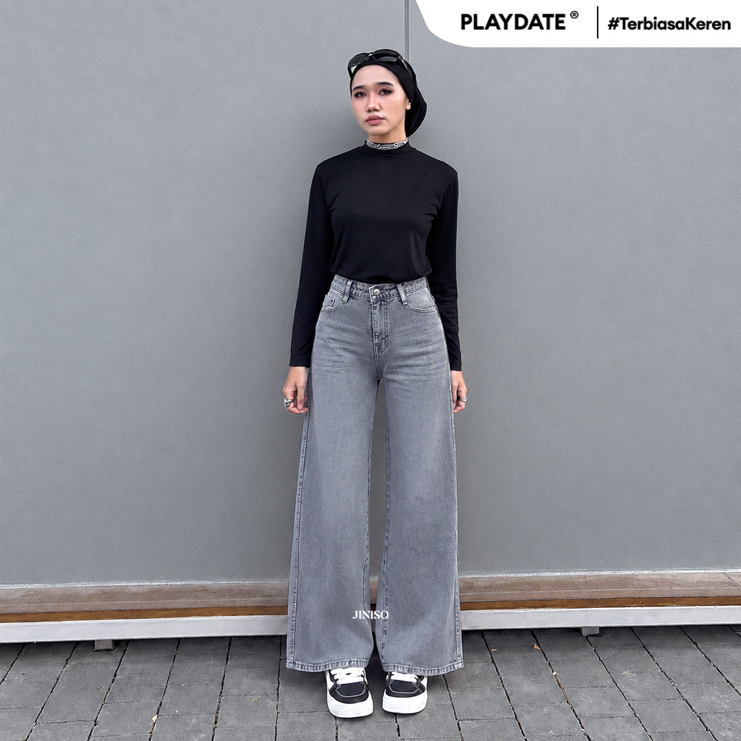 JINISO - Highwaist Baggy Loose Jeans 658 PLAYDATE
