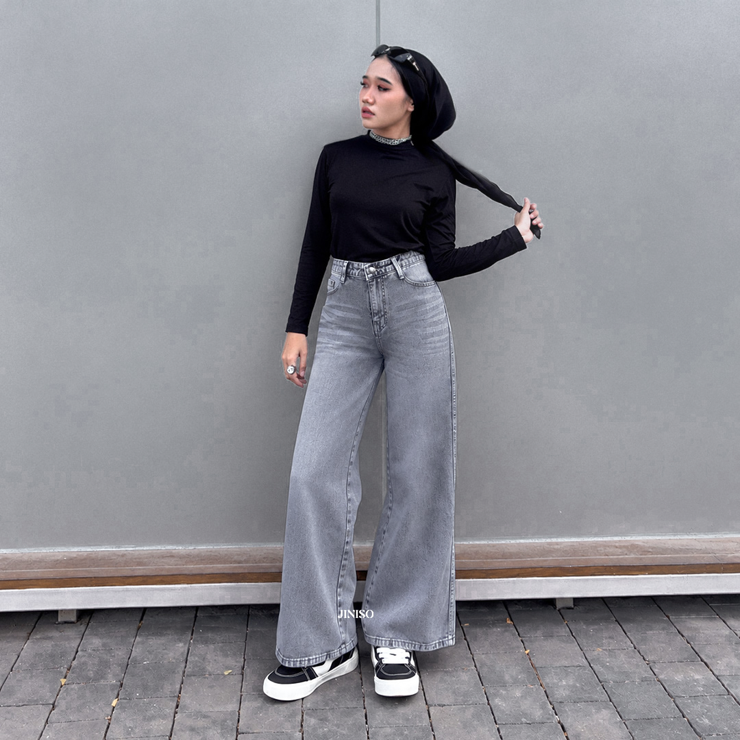 JINISO - Highwaist Baggy Loose Jeans 658 PLAYDATE