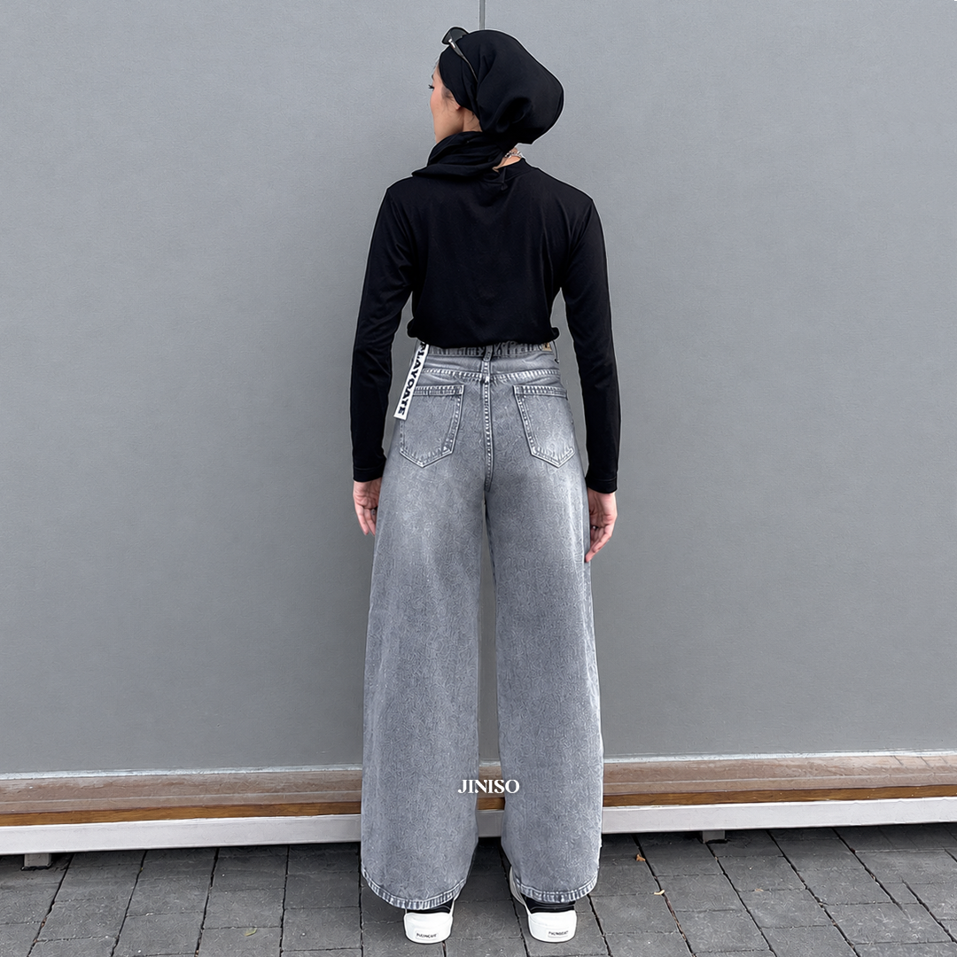 JINISO - Highwaist Baggy Loose Jeans 658 PLAYDATE