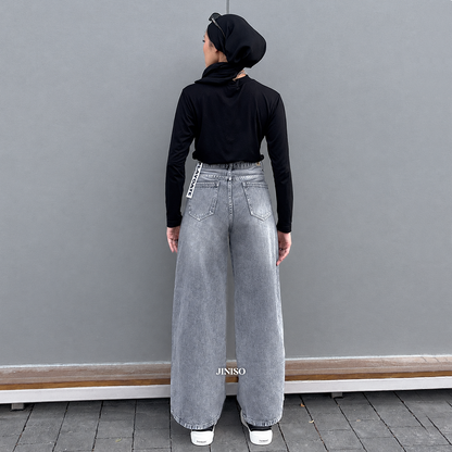 JINISO - Highwaist Baggy Loose Jeans 658 PLAYDATE