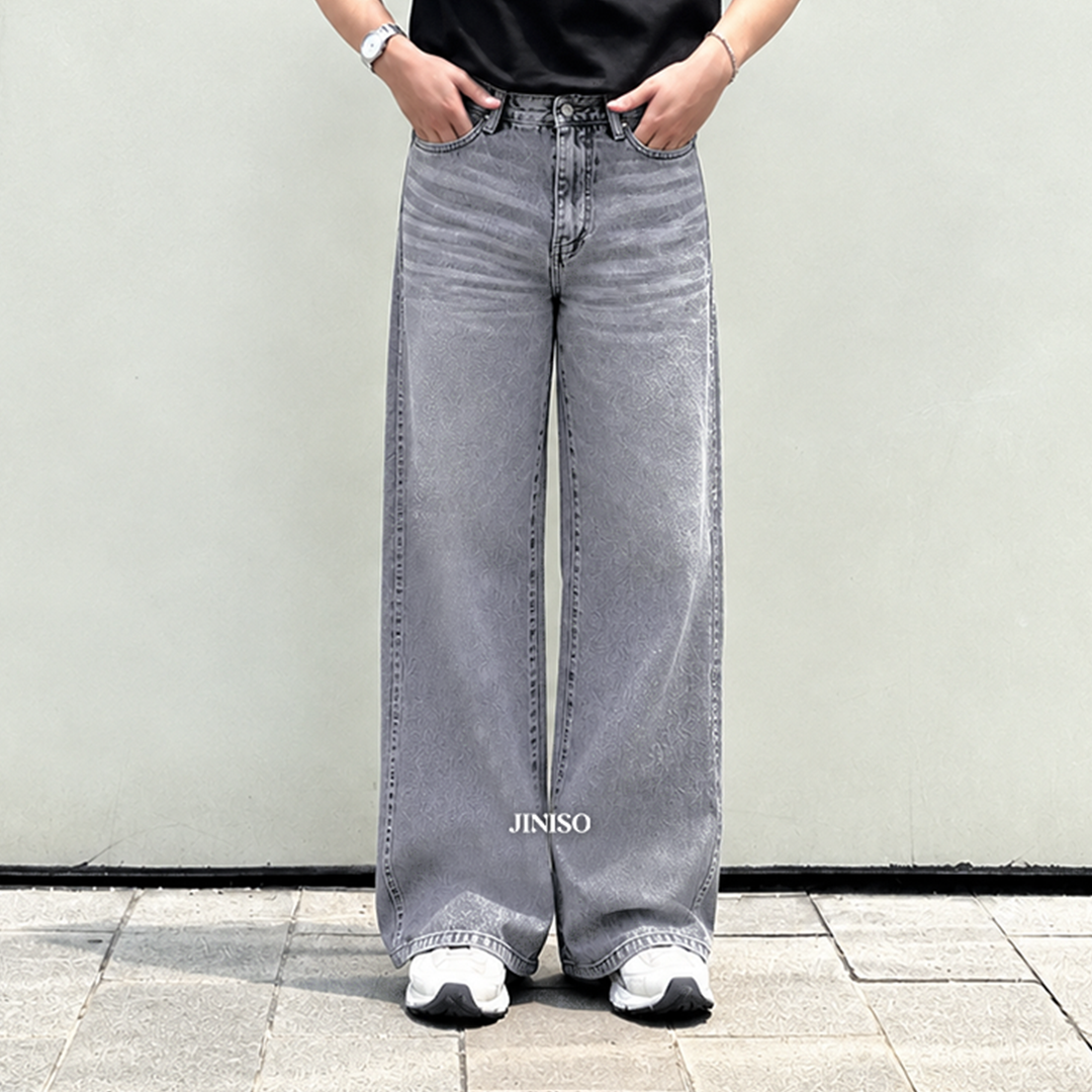 JINISO Baggy Loose Jeans Pria 658