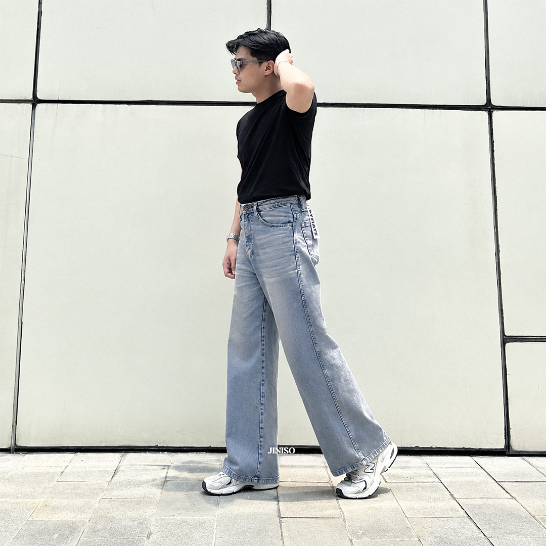 JINISO Baggy Loose Jeans Pria 659
