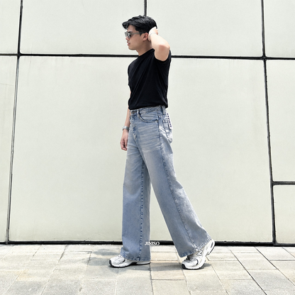 JINISO Baggy Loose Jeans Pria 659