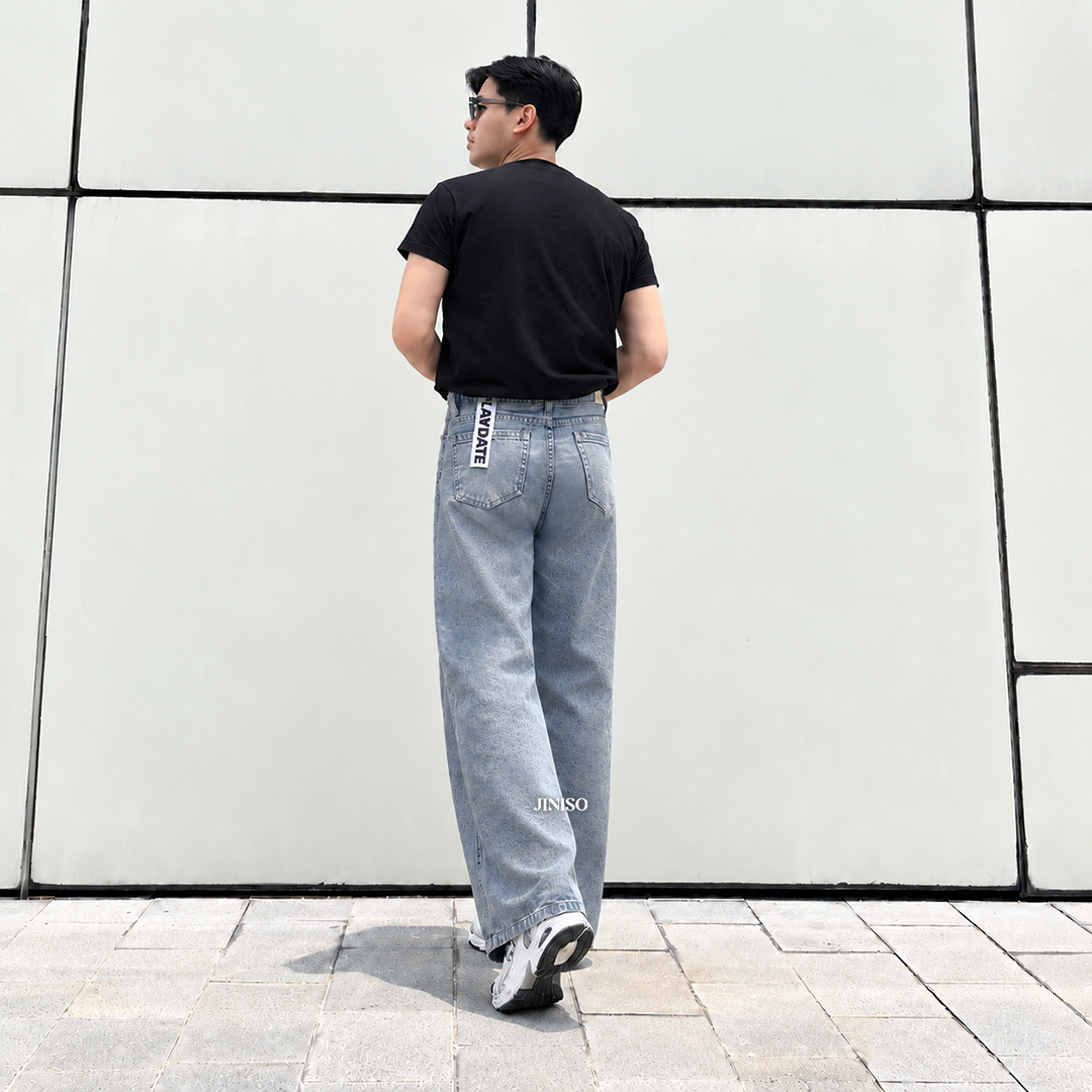 JINISO Baggy Loose Jeans Pria 659