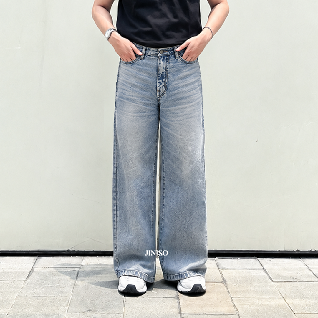 JINISO Baggy Loose Jeans Pria 659