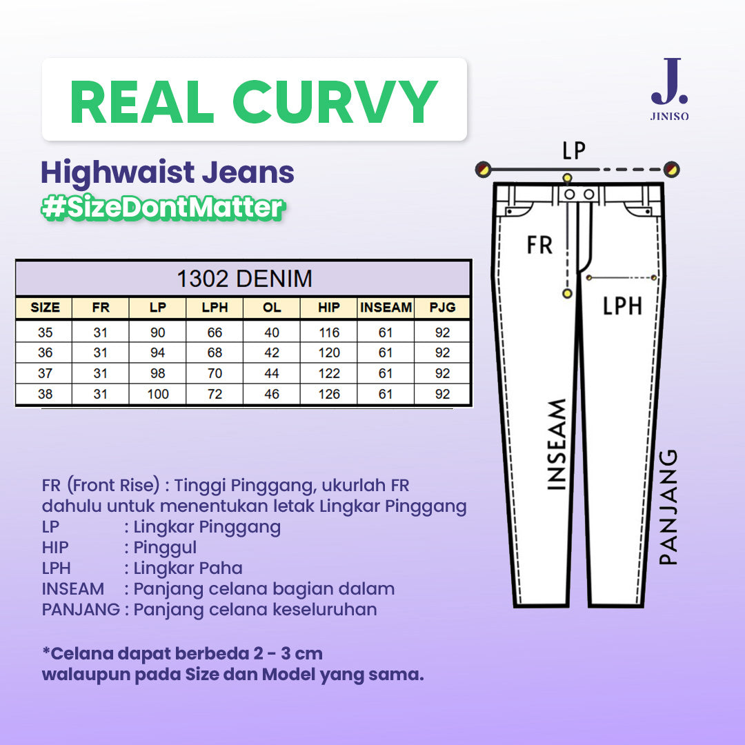 JINISO - Big Size Boyfriend Denim Jeans Pria 1302