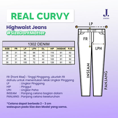 JINISO - Big Size Boyfriend Denim Jeans Pria 1302