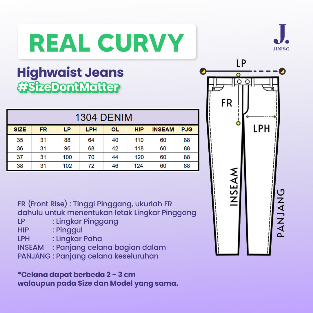 JINISO - Big Size Boyfriend Denim Jeans Pria 1304