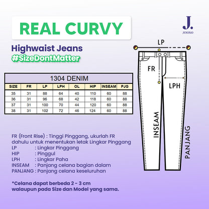 JINISO - Big Size Boyfriend Denim Jeans Pria 1304