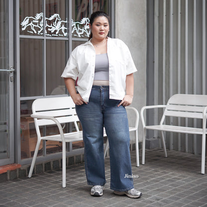 JINISO - Jumbo Highwaist Straight Jeans Loose Stretch 1503 REAL CURVY