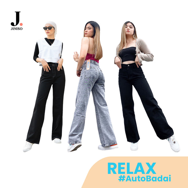 JINISO - Kulot Highwaist Relax Jeans