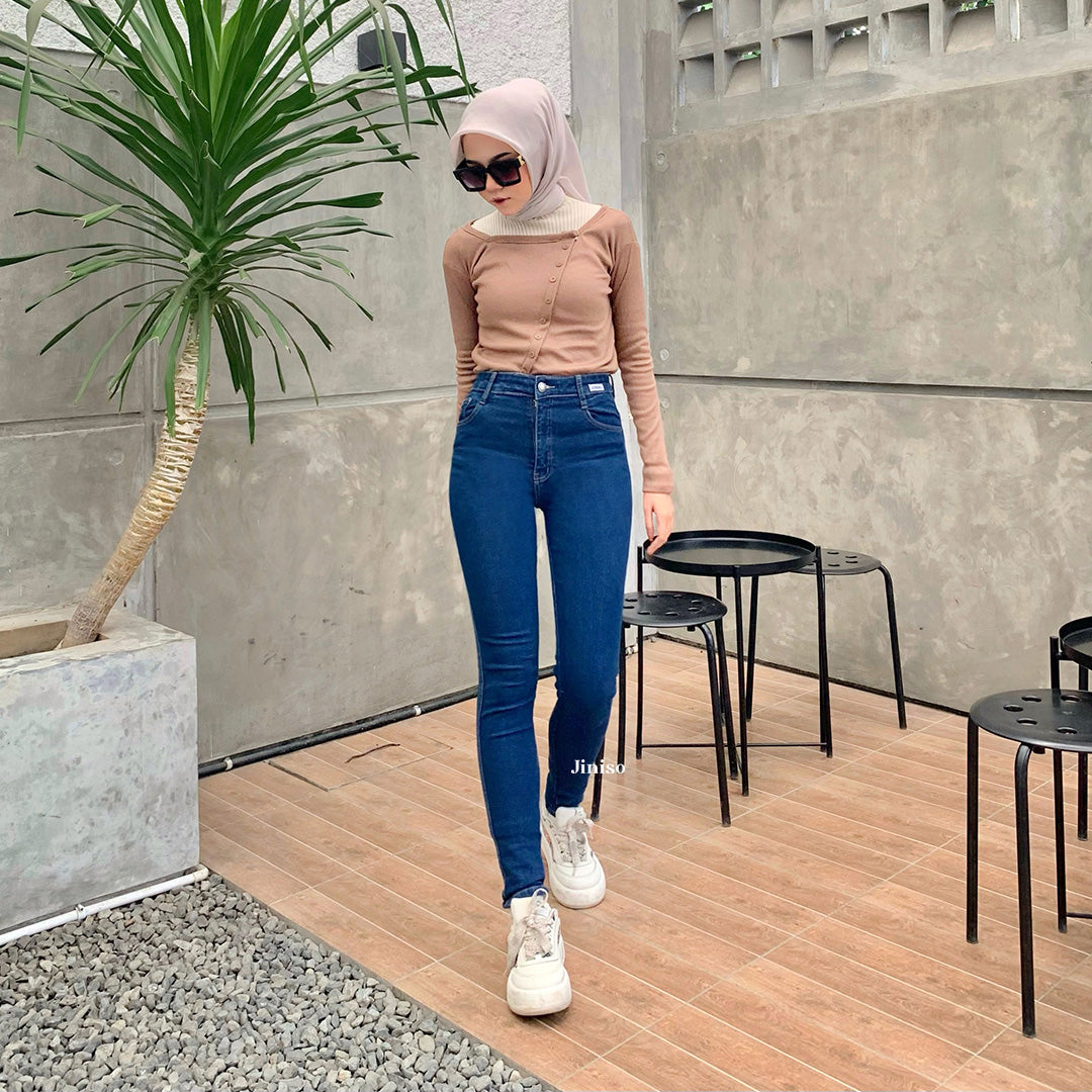 JINISO - Highwaist Boyfriend Stretch Jeans 202 RISE UP