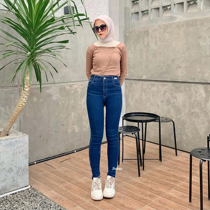 JINISO - Highwaist Boyfriend Stretch Jeans 202 RISE UP