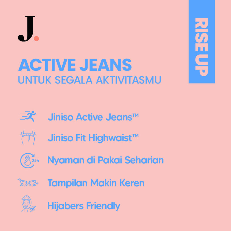 JINISO - Highwaist Boyfriend Stretch Jeans 204 RISE UP