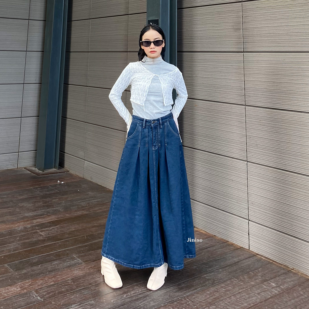 JINISO - Highwaist Rok Ashley Jeans Panjang 908 SEVENTY