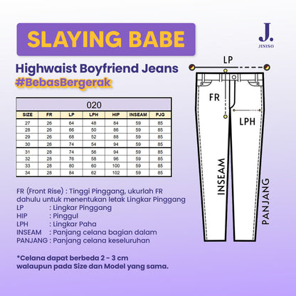JINISO - HW Boyfriend Jeans 020 Black Acid SLAYING BABE