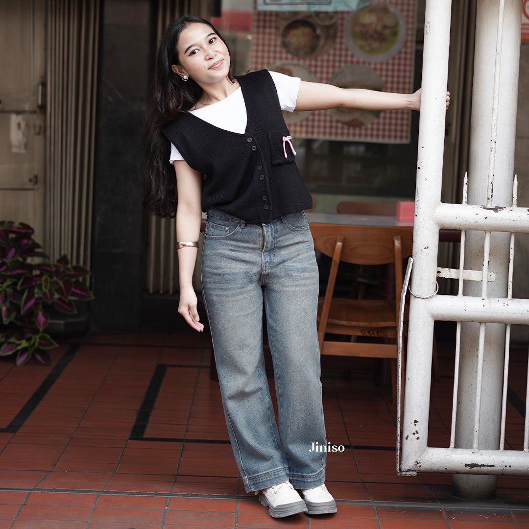 JINISO - Petite Straight Highwaist Jeans 101 SPIN