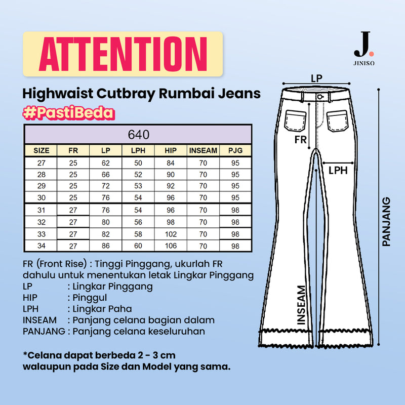 JINISO - HW Cutbray Raw Jeans 640 ATTENTION