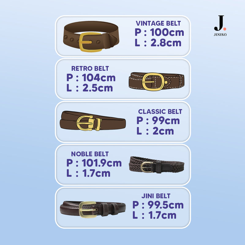JINISO - Ikat Pinggang Belt Jeans Unisex
