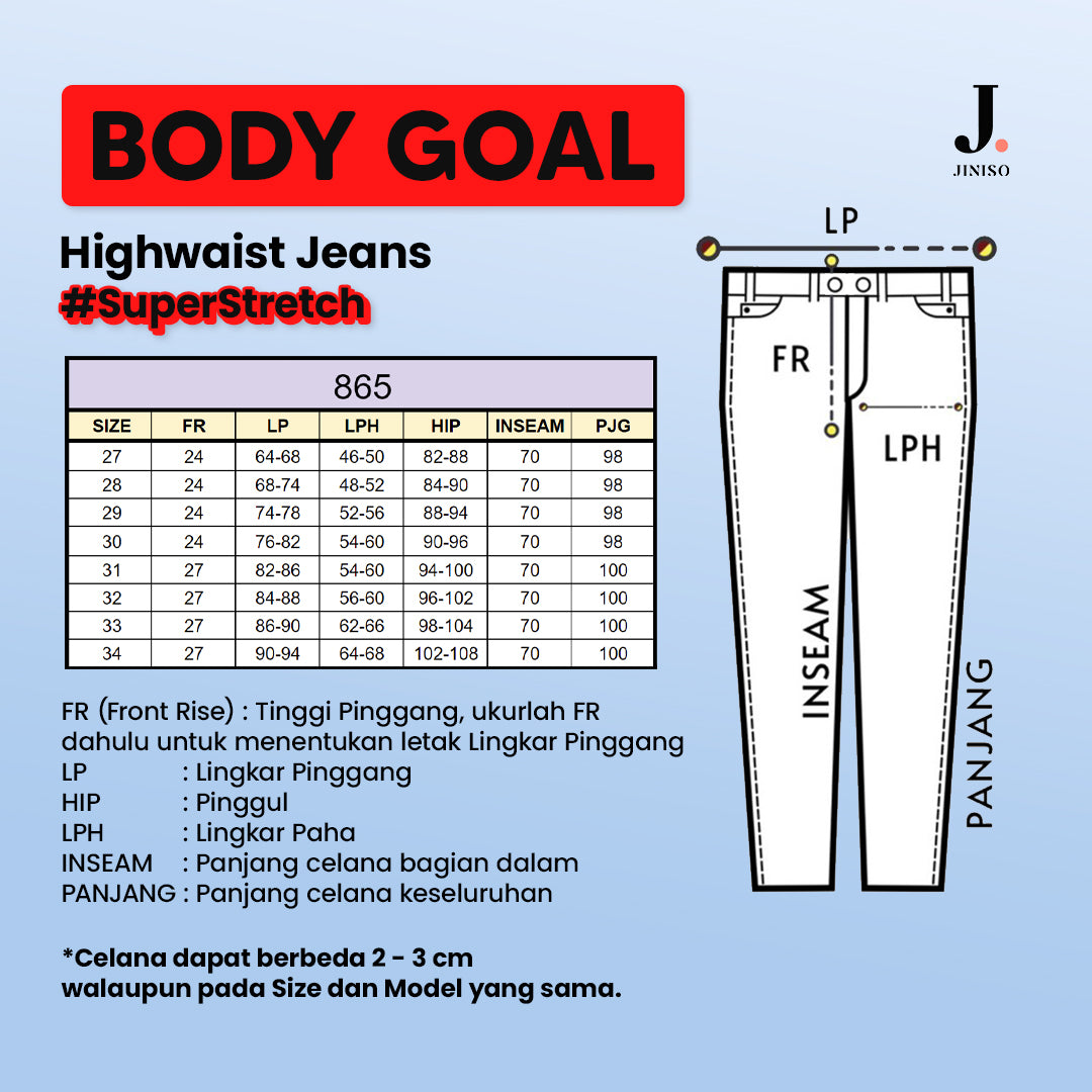JINISO - Highwaist Jeans 865 BODY GOAL
