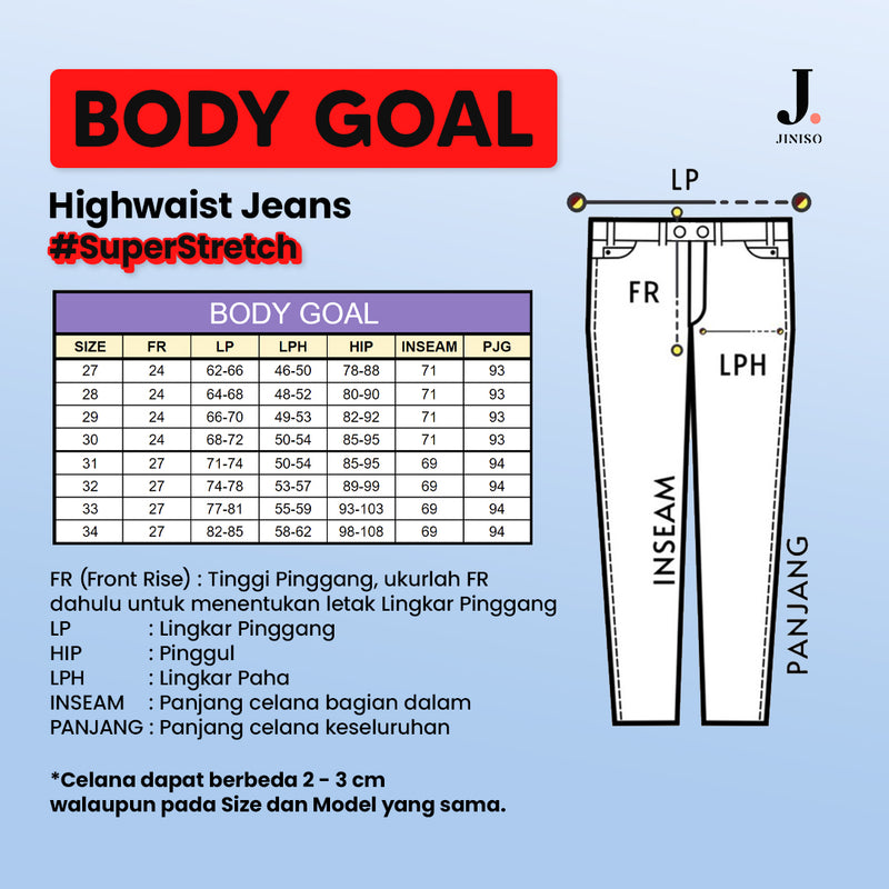 JINISO - Highwaist Body Goal Jeans