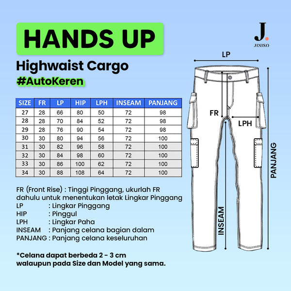 JINISO - Cargo Baggy Highwaist Jeans Pria 411