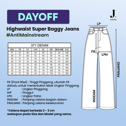 JINISO Bootcut Denim Jeans Pria 371