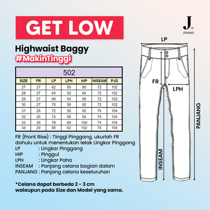 JINISO - Highwaist Baggy Jeans 502 GET LOW