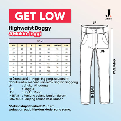 JINISO - Highwaist Baggy Jeans 512 GET LOW