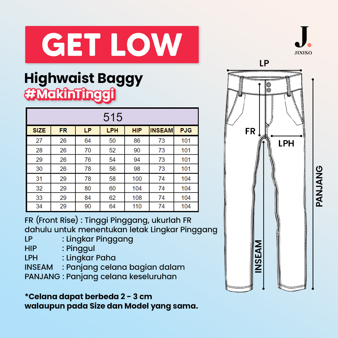 JINISO - Highwaist Baggy Jeans 515 GET LOW