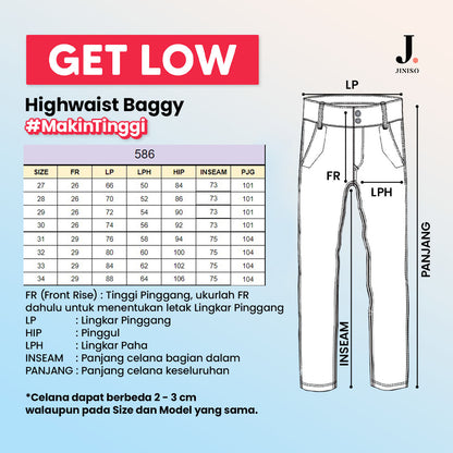 JINISO - Highwaist Baggy Jeans 586 GET LOW