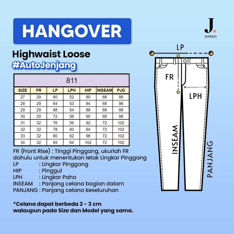 JINISO - Highwaist Loose Jeans 811 HANGOVER