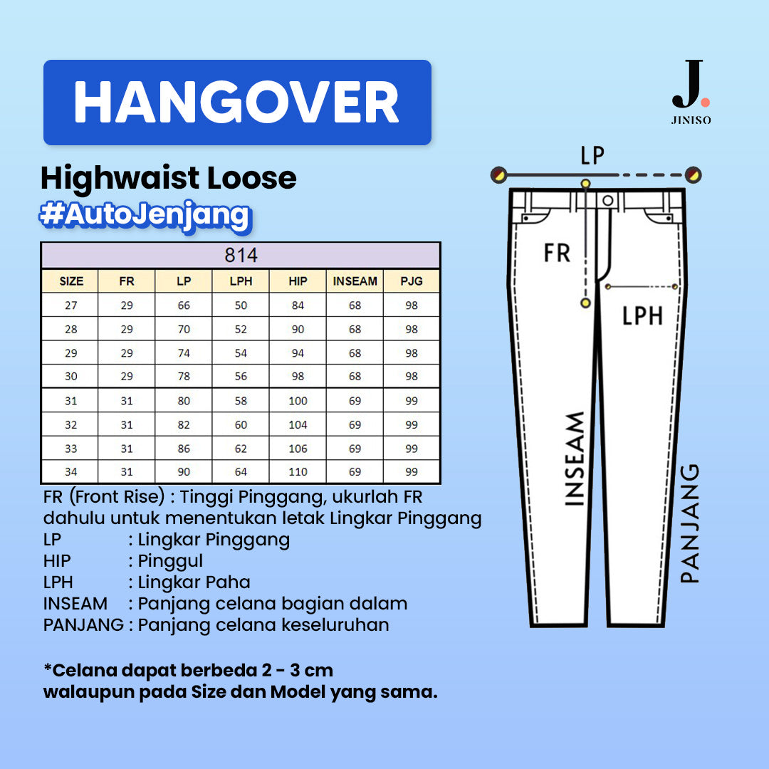 JINISO - Highwaist Loose Jeans 814 HANGOVER