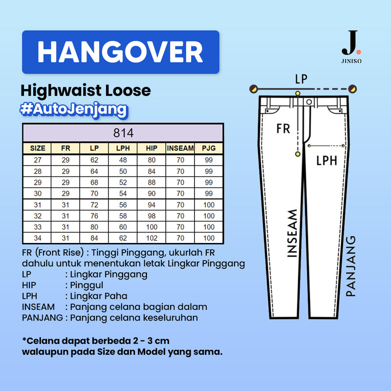JINISO - Highwaist Loose Jeans 814 HANGOVER