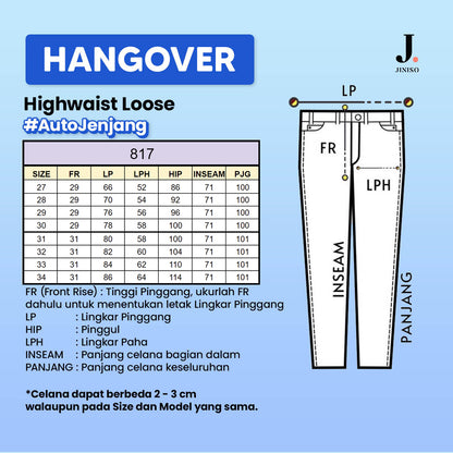 JINISO - Highwaist Loose Jeans 817 HANGOVER